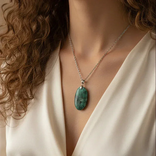 Pendentif en Emeraude dans Biotite (PE2109)