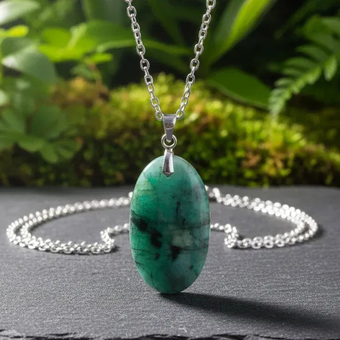 Pendentif en Emeraude dans Biotite (PE2109)