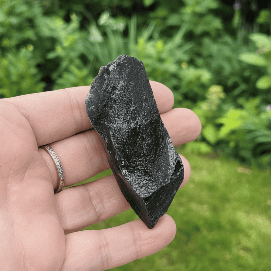 Obsidienne noire brute 48g (MB411 - 4)