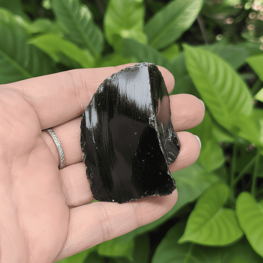 Obsidienne noire brute 46g (MB411 - 5)