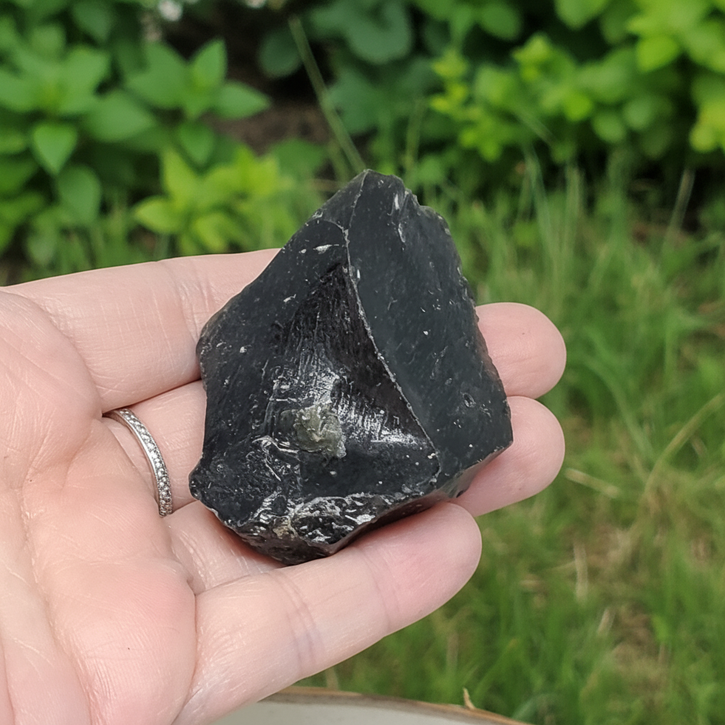 Obsidienne noire brute 58g (MB411 - 3)