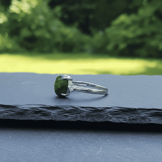 Bague réglable en Malachite (BAG64 - 4)