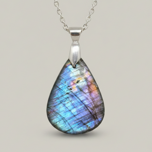 Pendentif en Labradorite bleue (PE2148)