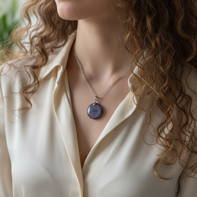 Pendentif en Saphir étoilé (PE2140)