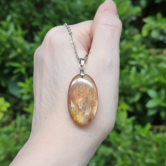Pendentif en Pierre de Soleil (PE2153)