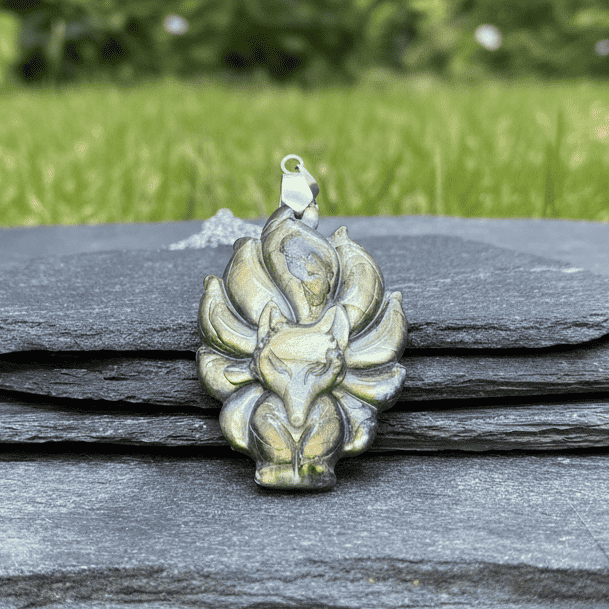 Pendentif Renard en Labradorite (PE1279 - 2)
