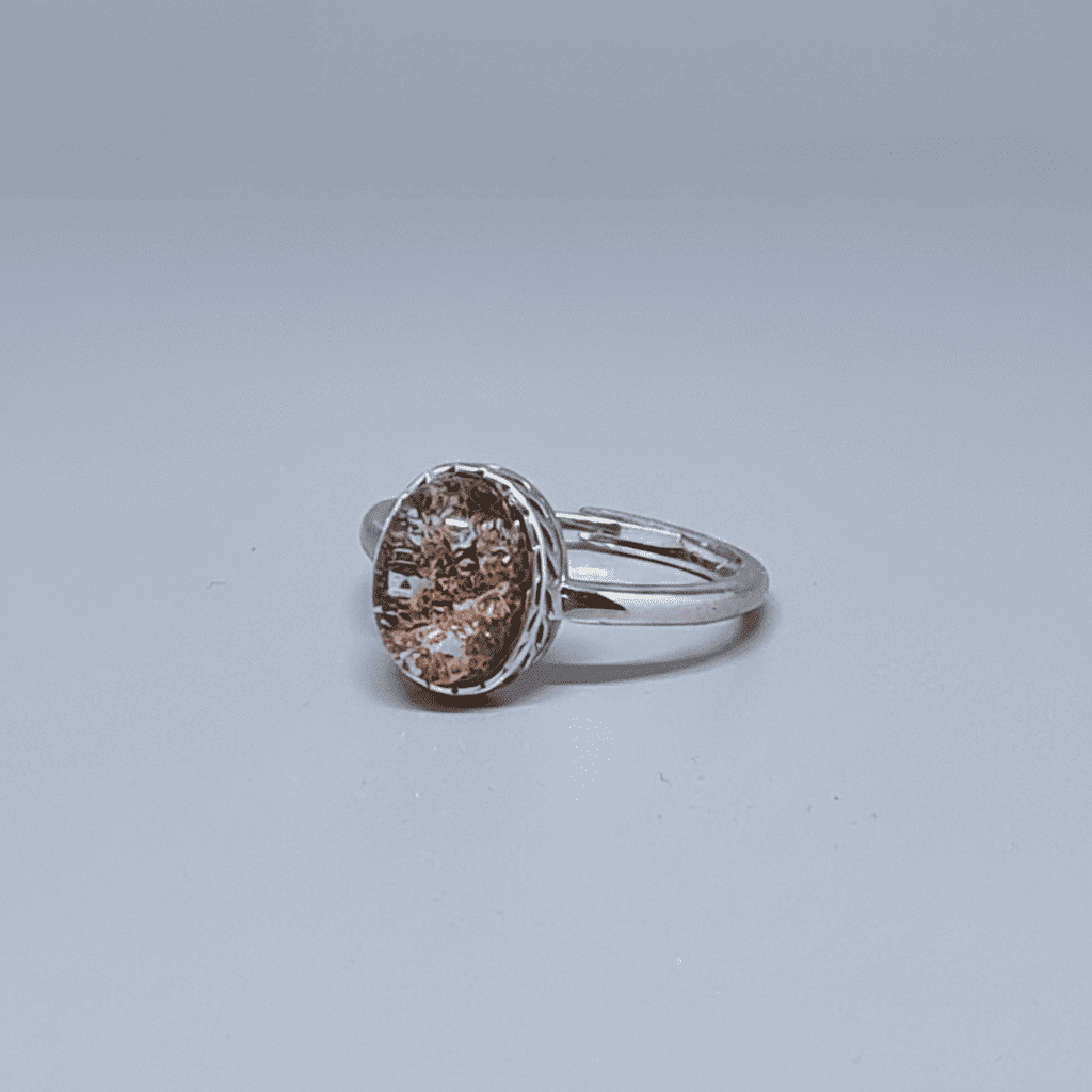 Bague réglable en Quartz Lodolite (BAG35 - 15)