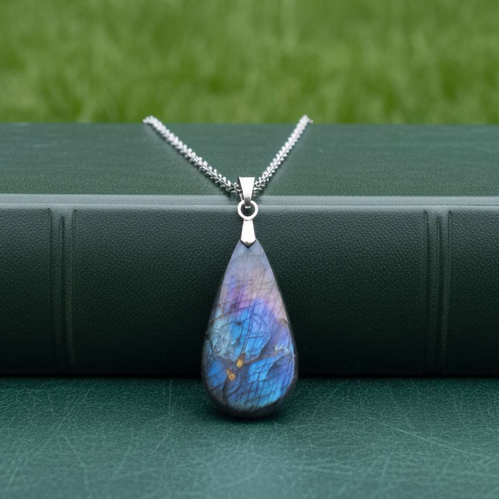 Pendentif en Labradorite violette (PE2151)