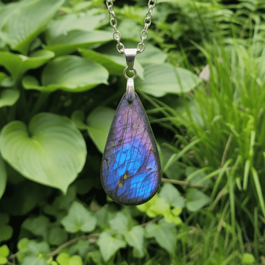 Pendentif en Labradorite violette (PE2151)