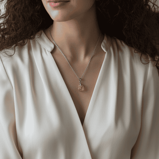 Pendentif en Topaze impériale brute (PE2160)