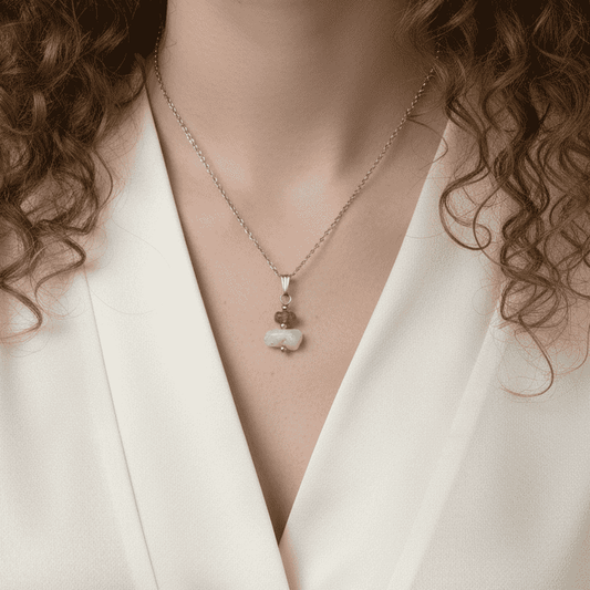 Pendentif en Opale Welo et Topaze impériale (PE2161)