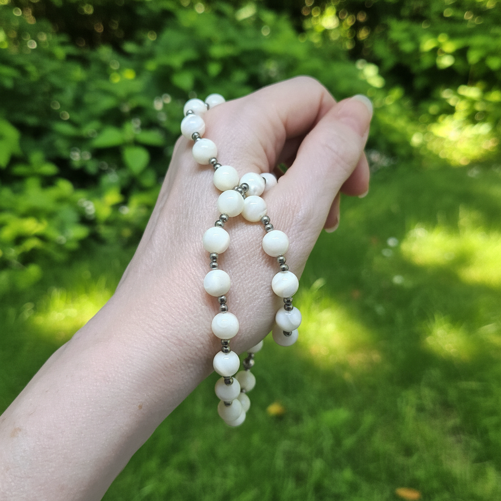 Collier en perles de Nacre (COL26-1)