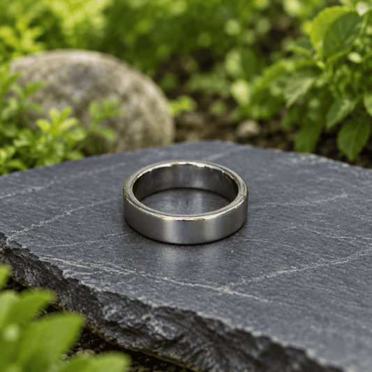 Bague jonc en Hématite Taille 58 (BAGJ1)