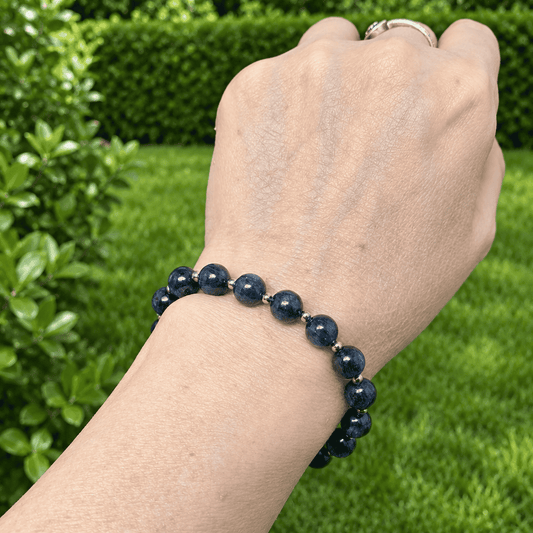 Bracelet en Cyanite bleue