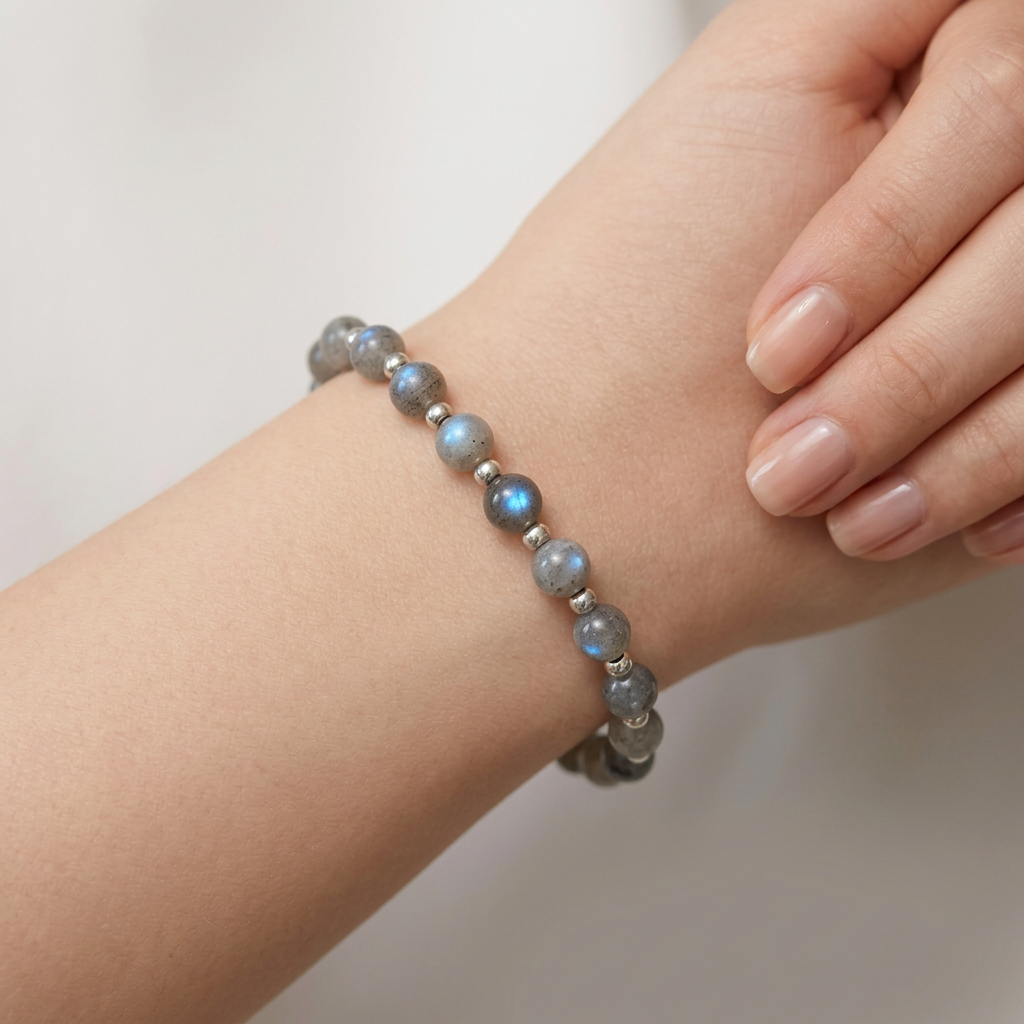 Bracelet en Labradorite en 6mm