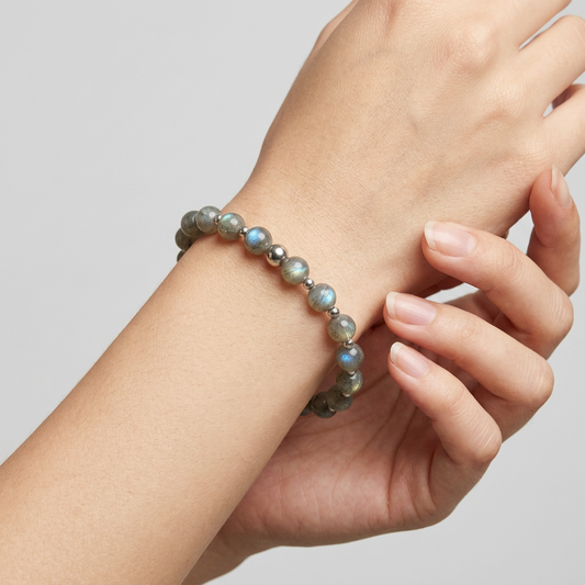 Bracelet en Labradorite en 7mm