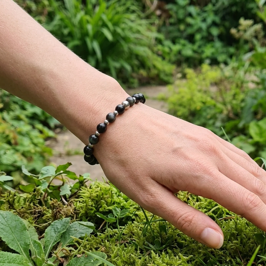 Bracelet en Obsidienne Œil Céleste 6mm