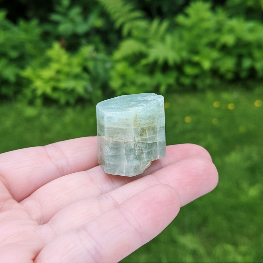 Aigue Marine polie suivant sa forme naturelle 18g (LAP10)