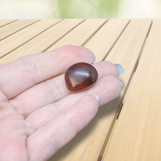 Ambre bleu - Pierre roulée (PRGFL708-3)