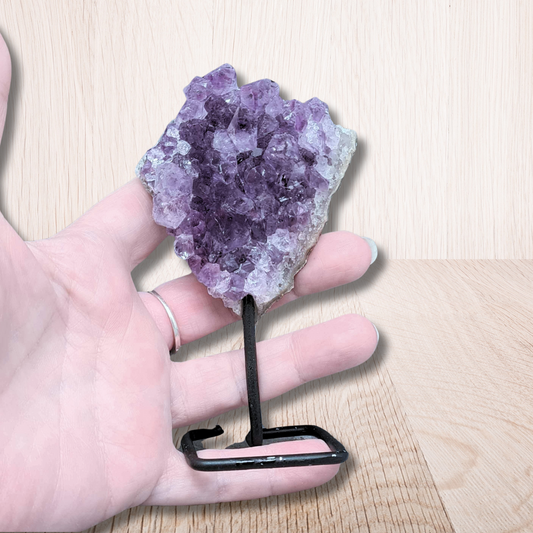 Améthyste brute sur pied 123g (MB504-4)