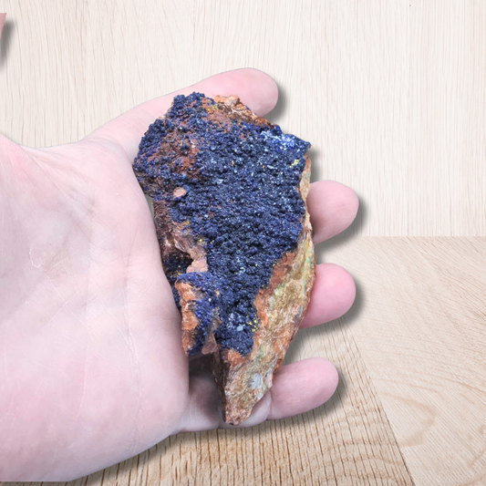 Azurite cristallisée brute 236g (MB258)