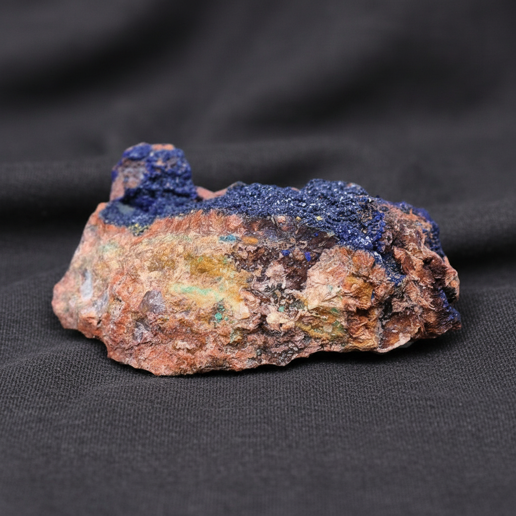 Azurite cristallisée brute 236g (MB258)