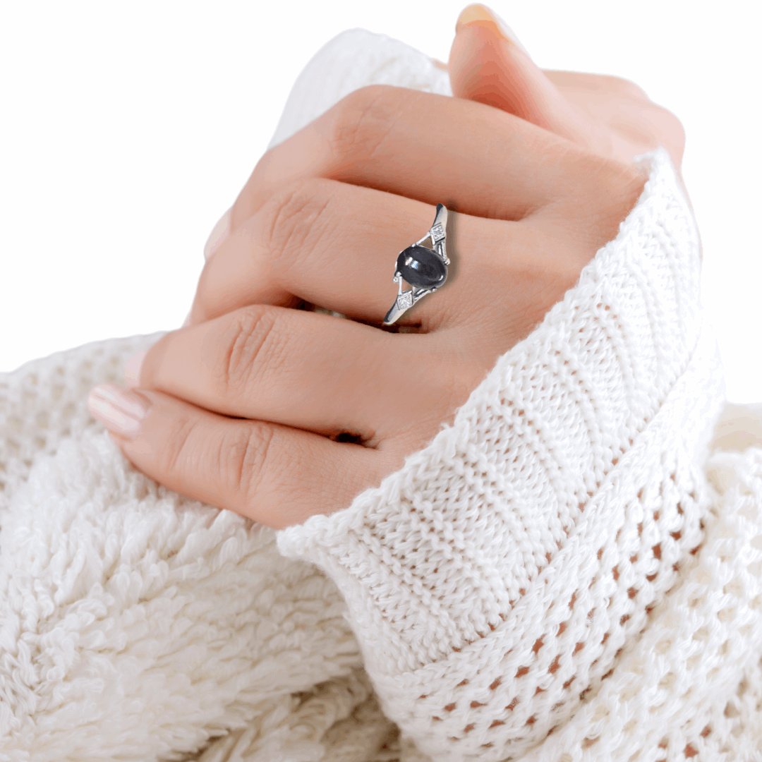 Bague réglable en Hypersthène (BAG63-1) - ENAE Minéraux