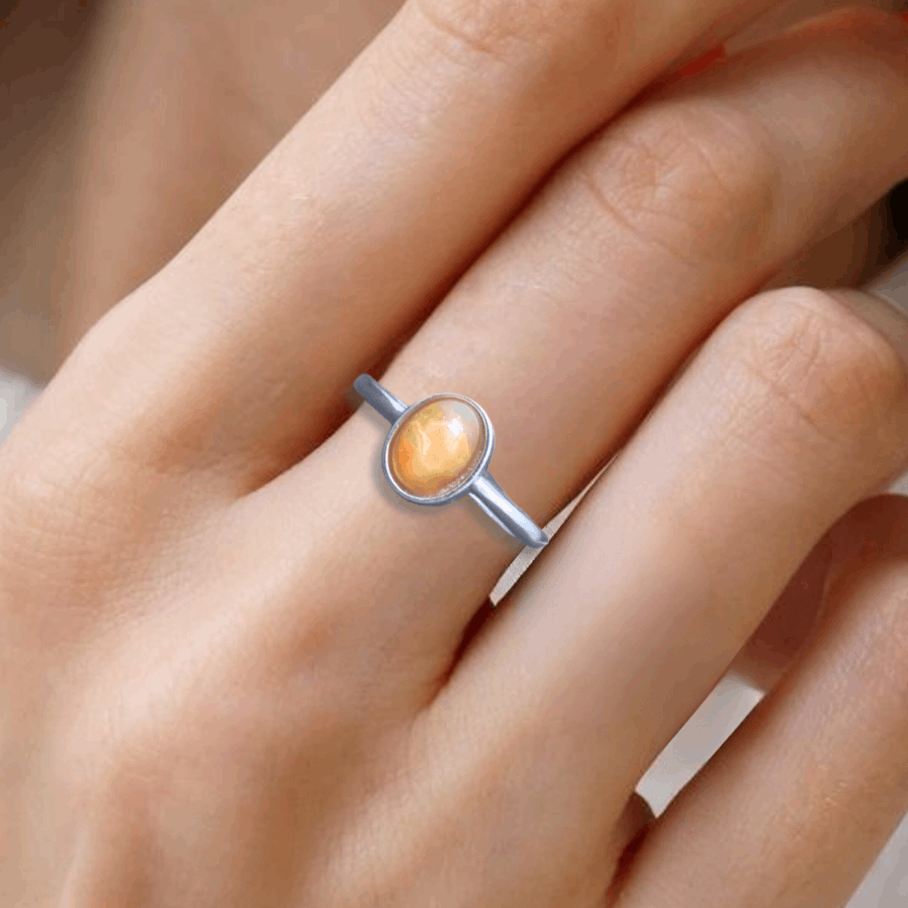 Bague réglable en Opale Welo (BAG39-4) - ENAE Minéraux