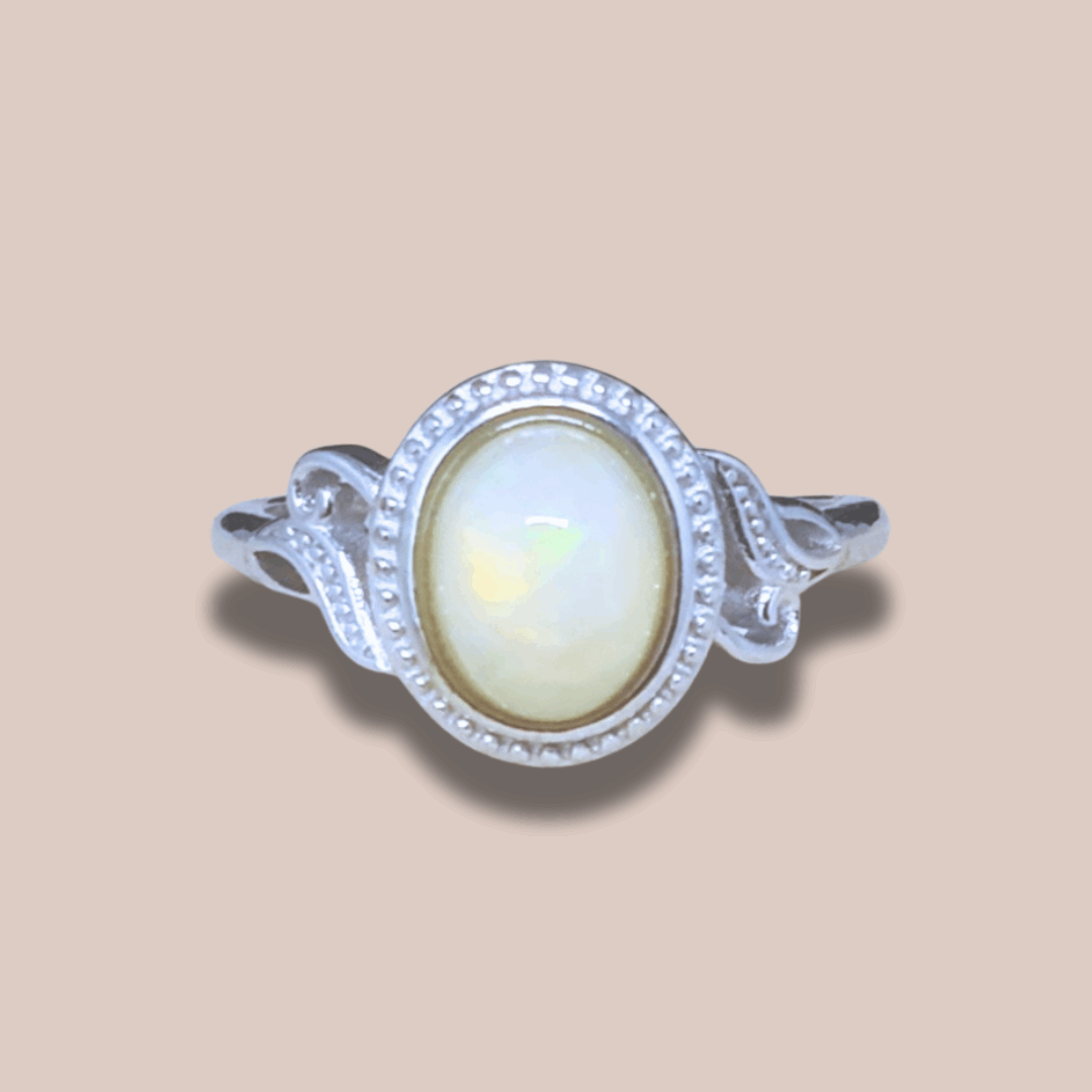 Bague réglable en Opale Welo (BAG39-2)
