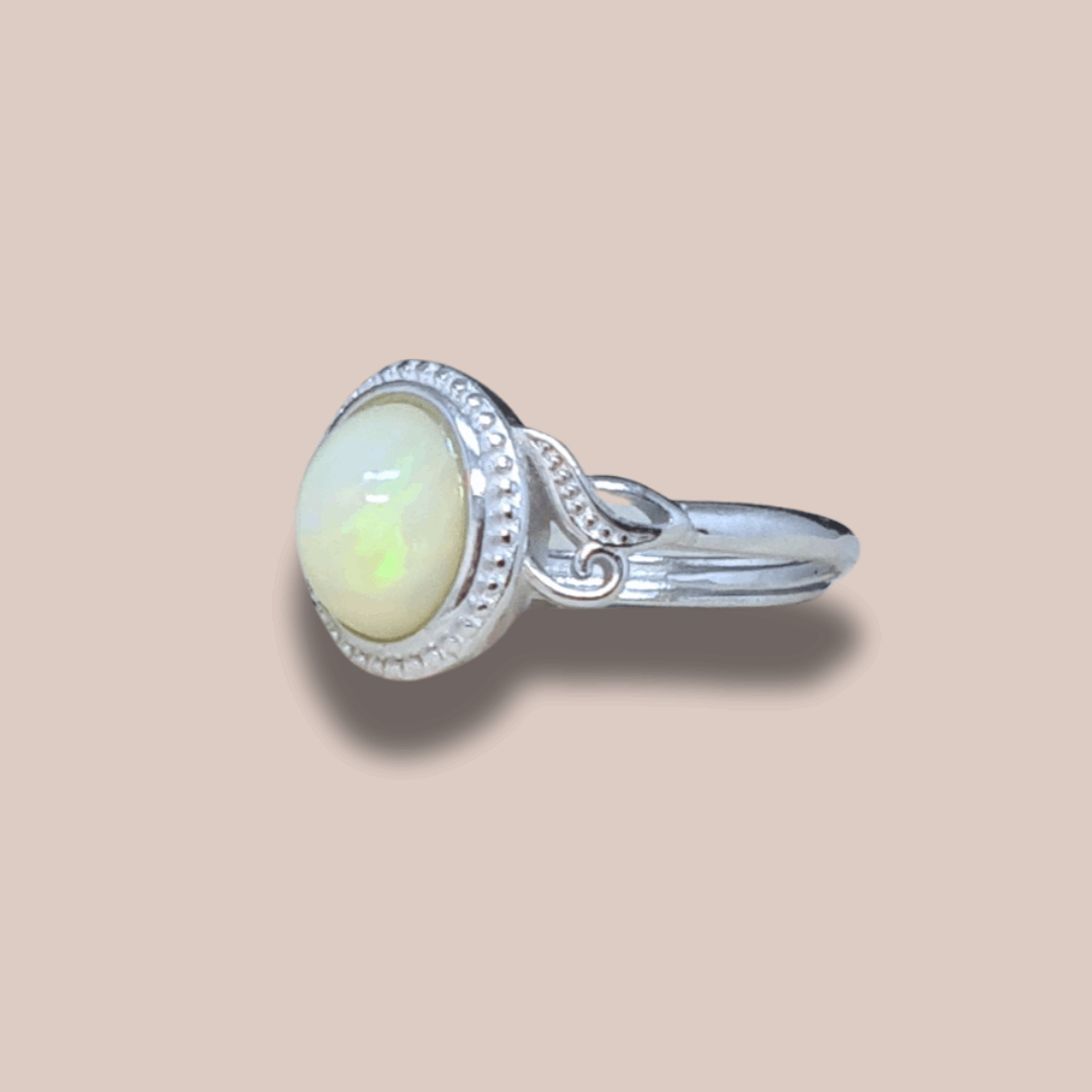 Bague réglable en Opale Welo (BAG39-2)