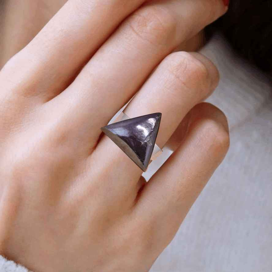 Bague réglable en Ferri-Purpurite (BAGA39)