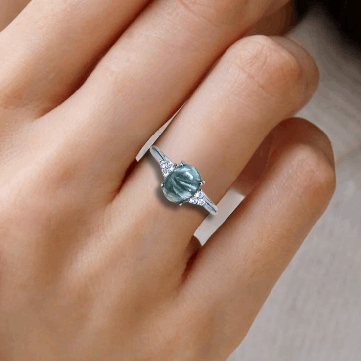 Bague réglable en Séraphinite (BAG73-2)