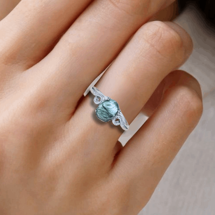 Bague réglable en Séraphinite (BAG73-3)
