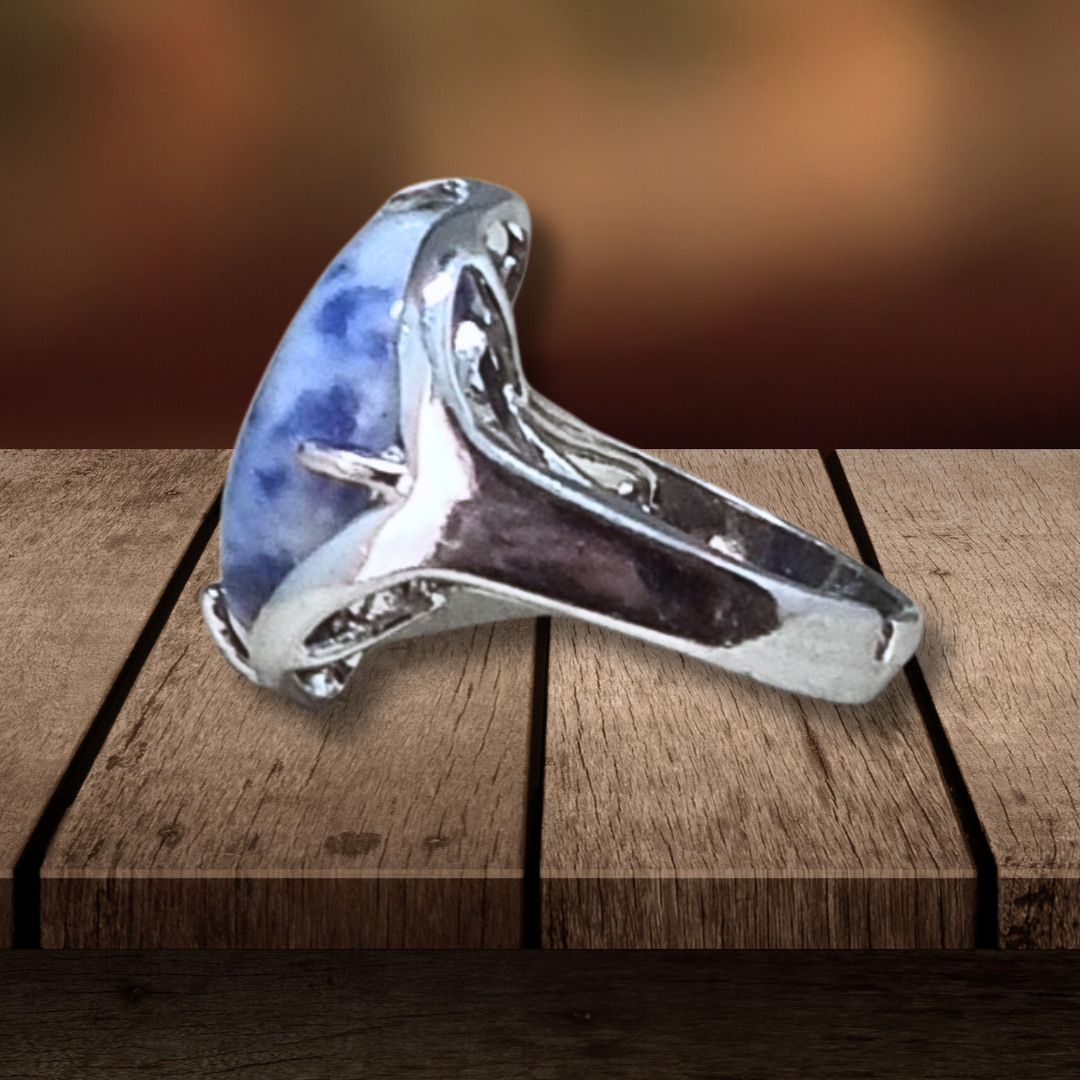 Bague réglable en Sodalite (BAGA1) - ENAE Minéraux