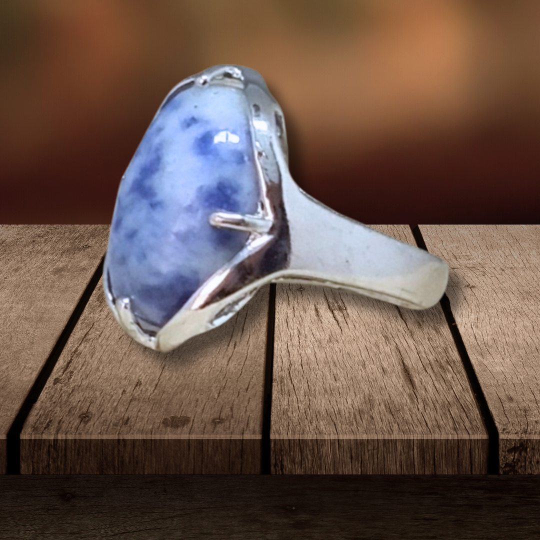 Bague réglable en Sodalite (BAGA1) - ENAE Minéraux