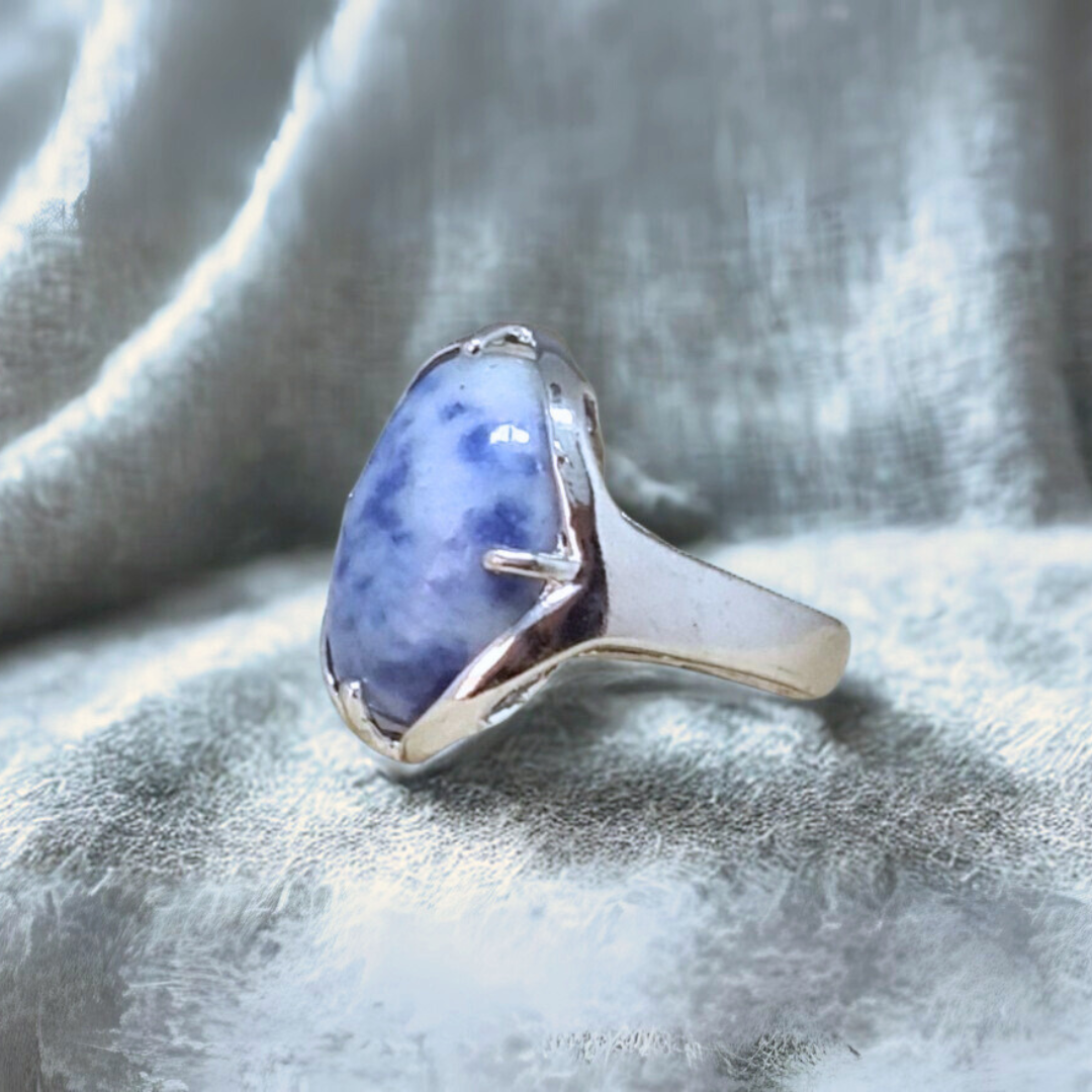 Bague réglable en Quartzite à Dumortiérite (BAGA1)