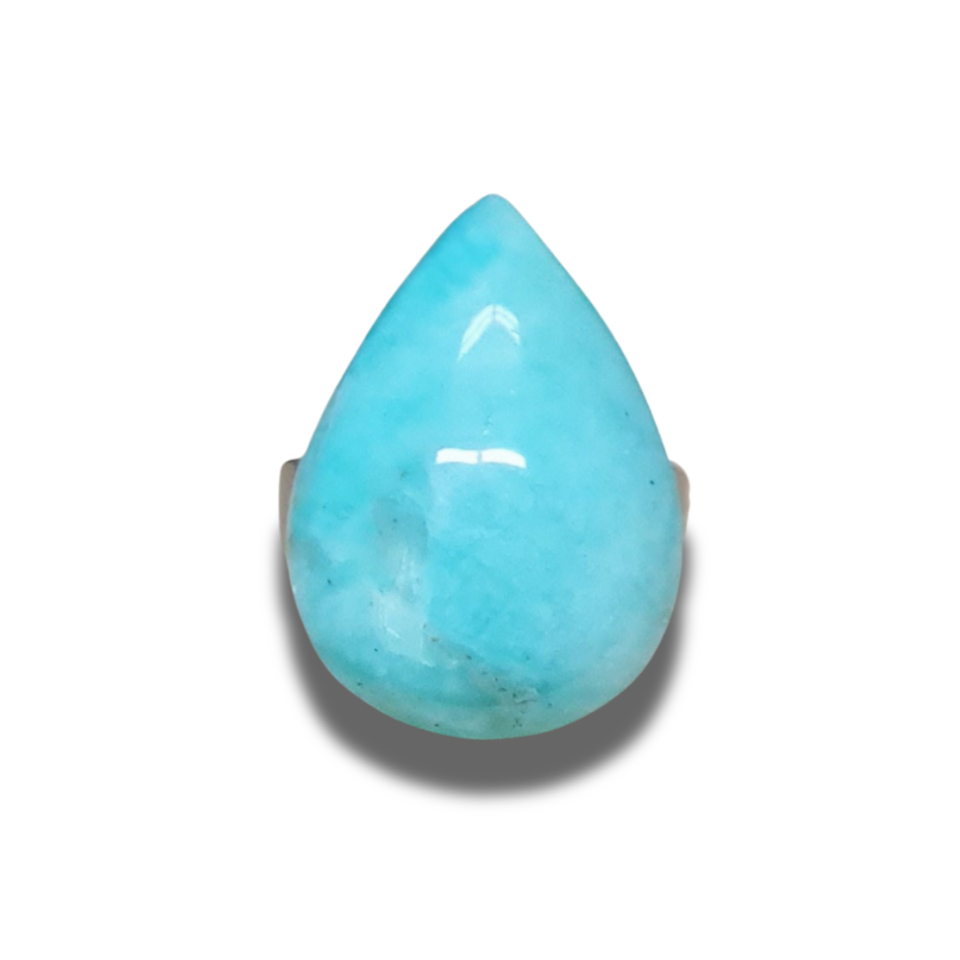 Bague réglable en Amazonite (BAGA12) - ENAE Minéraux