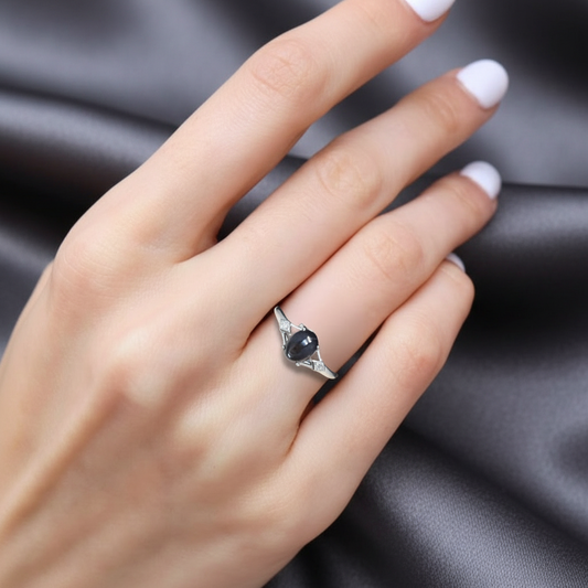 Bague réglable en Hypersthène (BAG63-1)