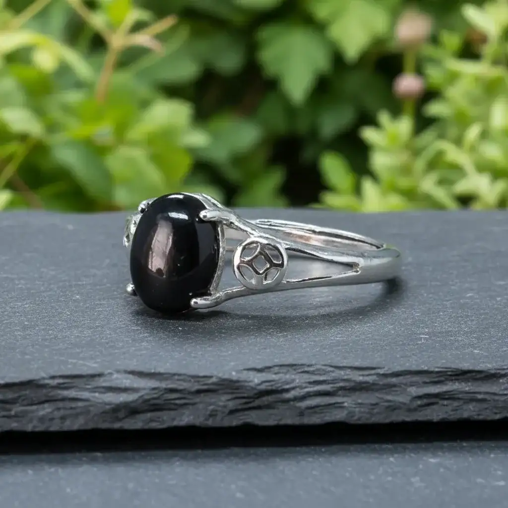 Bague réglable en Hypersthène (BAG63 - 3)