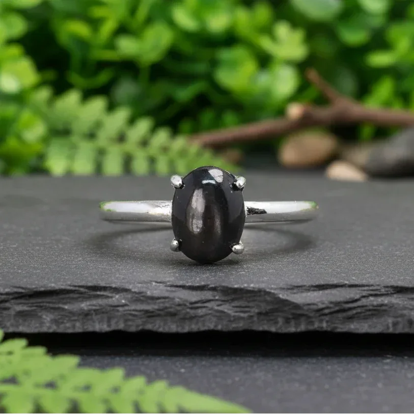 Bague réglable en Hypersthène (BAG63 - 2)