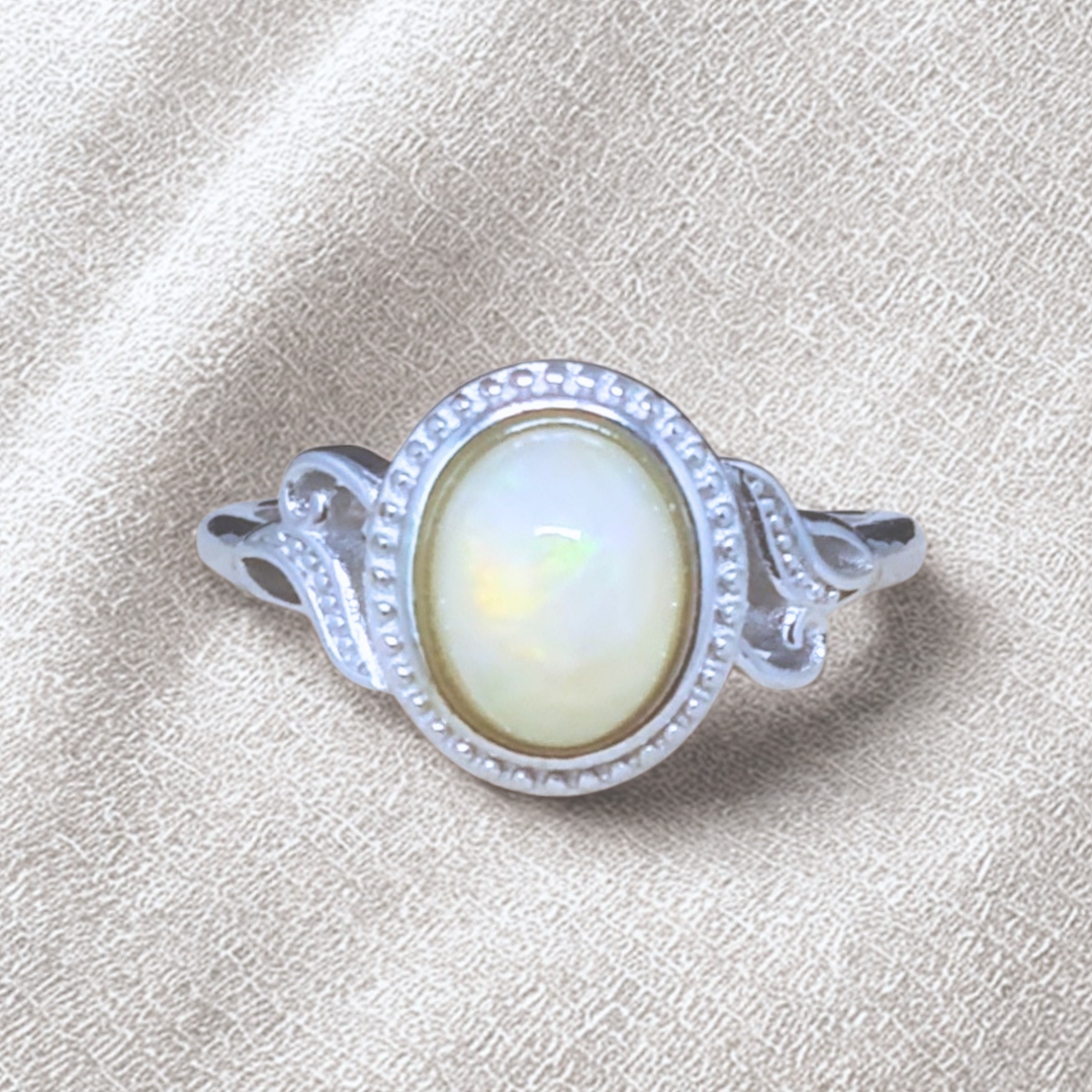 Bague réglable en Opale Welo (BAG39-2)