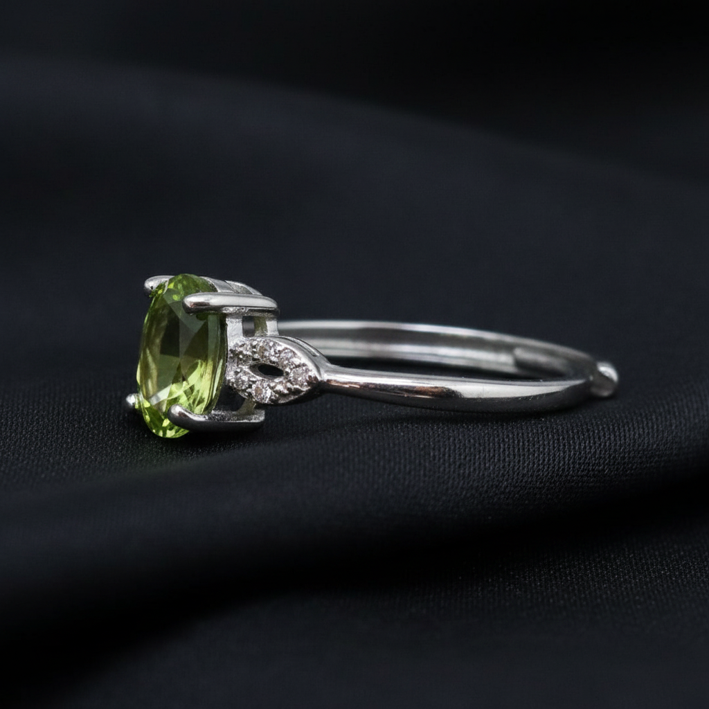 Bague réglable en Péridot (BAG30-11)