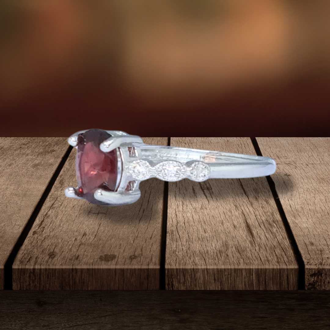 Bague réglable en Grenat (BAG25-4) - ENAE Minéraux