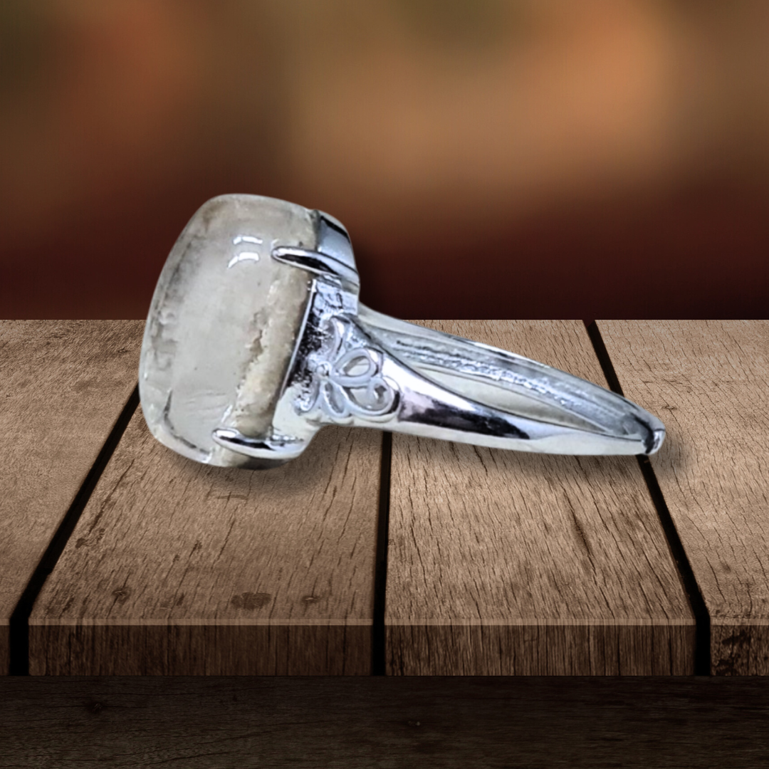 Bague réglable en Quartz Lodolite (BAG35-13) - ENAE Minéraux