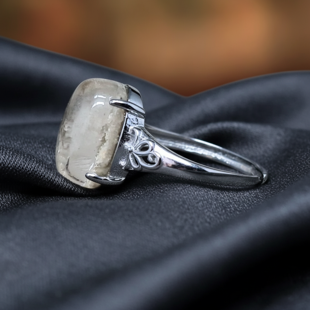 Bague réglable en Quartz Lodolite (BAG35-13)