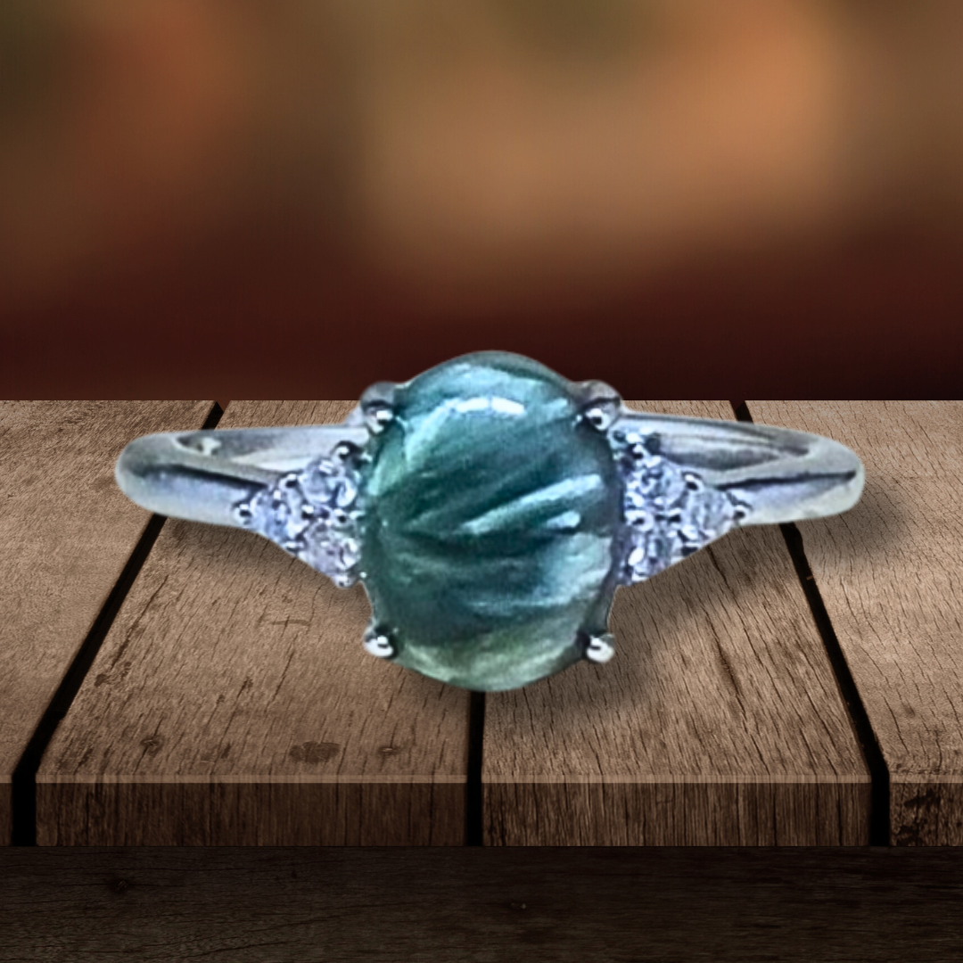 Bague réglable en Séraphinite (BAG73-2) - ENAE Minéraux