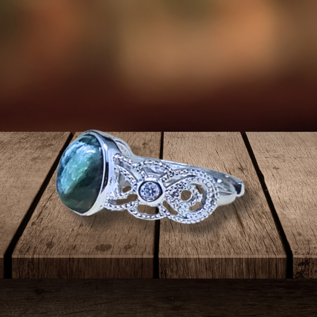 Bague réglable en Séraphinite (BAG73-5) - ENAE Minéraux