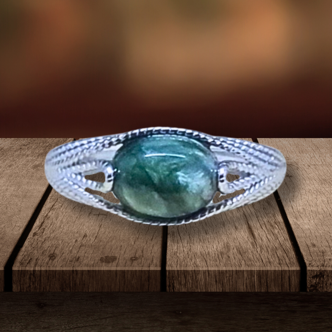 Bague réglable en Séraphinite (BAG73-4) - ENAE Minéraux