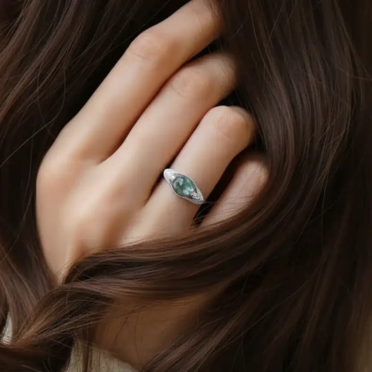 Bague réglable en Séraphinite (BAG73 - 4)