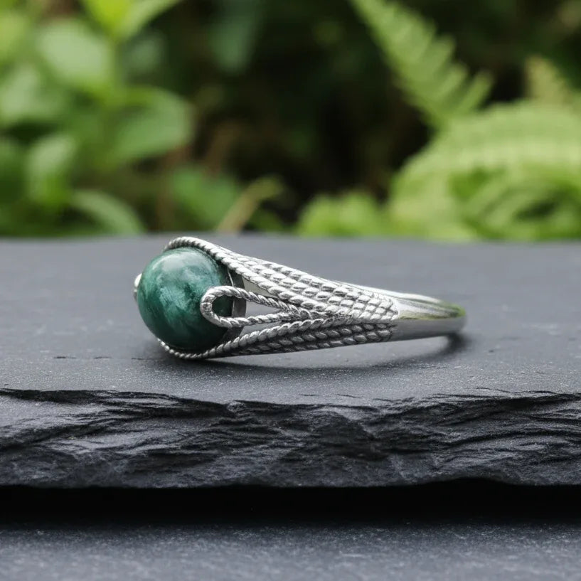 Bague réglable en Séraphinite (BAG73-4)